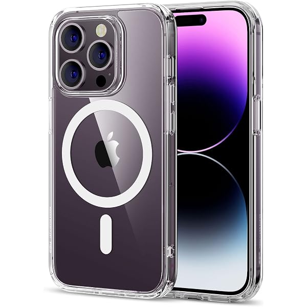Custodia Trasparente Glamified Per IPhone 14 Pro Max | Antiurto E Anti-ingiallimento | Sottile E Compatibile Con Ricarica Wireless