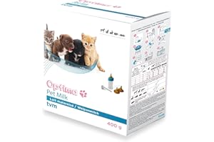 TVM Optima Pet Milk | 400 g | Welpenmilch für Hunde, Katzen und Heimtiere | Kann zu Einer optimalen Verdauung und einem harmonischen Wachstum beitragen | Angereichert mit DHA