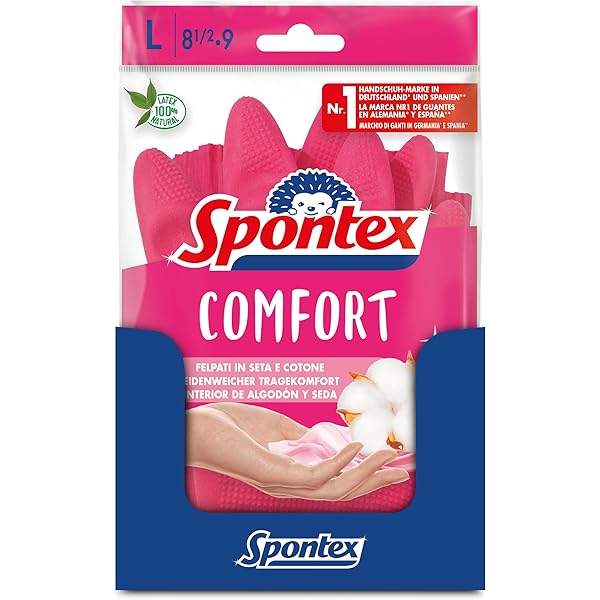 Gant Vaisselle Lot De 12 Paires De Gants Ménage MAPA - Latex/coton, Taille S/M, Antibactérien Mains Sensibles