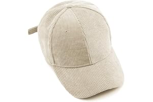 YAMEE Casquettes de Baseball Homme Hiver Léger Souple,Casquette Baseball Femme Velours Côtelé Classique Réglable,Casquette de Baseball Femme Chaud Respirant,Chapeau Homme Coupe-Vent,Sport Extérieur