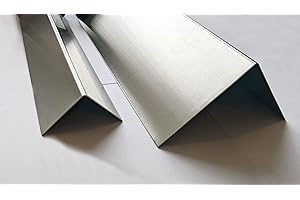 CABOODLE Stainless Steel Angle - Brushed/Satin Polished Metal wall Corner Protectors - Multiple Size's and Pack Qty's 40mm x 30mm - 500mm (50cm) long