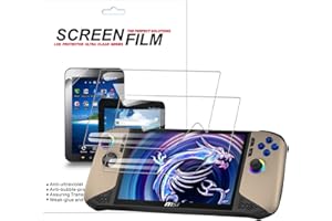 MEMELOKA Protection Écran pour MSI Claw 8 AI+/Claw 8 AI Plus, [2 pièces] HD Anti-Rayures et Haute Sensibilité PET Film de Protection pour MSI Claw 8 AI+ avec Couverture Complète