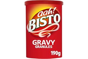 BIRD'S Bisto Gravy Granules, Great with Beef, 190 g Drum (Pack of 1)