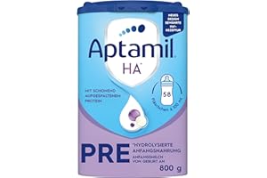 ‎APTAMIL Aptamil HA PRE – Anfangsmilch von Geburt an, Mit DHA, Nur Laktose, Ohne Palmöl, Babynahrung, Milchpulver, 1x 800 g