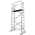 Home Master DIY Scaffold Tower | Aluminium at-Home Scaffolding | 150kg Load Capacity, Quick Assembly, Trapdoor Platform | 5m