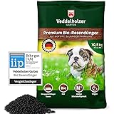 Veddelholzer VERGLEICHSSIEGER 2021 Bio Rasendünger 3 Monaten Langzeitwirkung hohem Stickstoffgehalt für Frühjahr & Sommer, st