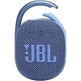 JBL Clip 4 Eco Bluetooth hoparl&ouml;r, geri d&ouml;n&uuml;şt&uuml;r&uuml;lm&uuml;ş malzemeden, mavi &ndash; su ge&ccedil;irmez, taşınabilir m&uuml;zik kutusu, pratik karabi