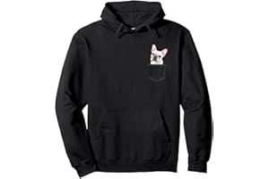 AMO IL MIO CANE BULLDOG FRANCESE CAMICIE ACCESSORI BULLDOG FRANCESE Cane In Tasca Dog In A Pocket Regalo Felpa con Cappuccio