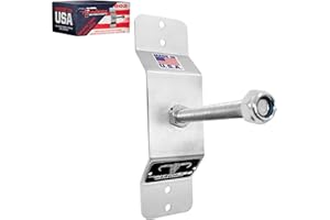 Pit Posse 802 Spare Tire Mount Kit Enclosed Cargo Trailer Carrier Holder Bracket Wall Mount Aluminum - Universal Fit - Will Declutter Your Space