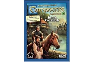 Z-Man Games | Carcassonne Inns & Cathedrals | Board Game EXPANSION 1 | Ages 7 and up |2-6 Players | 45 Minutes Playing Time