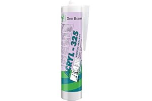 Den Braven Acryl 325 - Mastic Acrylique Joints et Fissures – Intérieur – Pour Escaliers, Murs, Plafonds, Plinthes, Fenêtres, Béton ... – Tous Matériaux – Couleur Chêne Marron – Cartouche de 300 ml