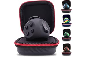 PILPOC theFube Fidget Toy - Premium Qualität Fidget Cube mit Exklusiver Schutzhülle, Anti Stress und ADHS Spielzeug, Fidget Würfel [Schwarz]