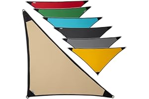 SILUK freigarten.de Sonnensegel Wasserdicht Sonnenschutz 100% Schutz vor UV dreieckig 2,0m x 2,0m x 2,8m