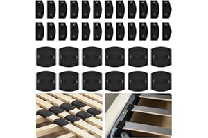 WYTNB 24 sztuki wsporników bocznych, 12 szt. czarny czarny stojak na listwy, łatwy w instalacji i obsłudze, wymienne tuleje do podwójnego łóżka pojedyncze łóżko