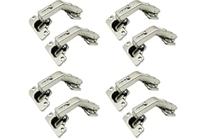 LOOTICH 135 Grado Clip-on 35 mm Cerniera Angolare per Porta Pieghevole Cerniere Speciali per Armadio Mobili Porte Ante d'Angolo 8 Pezzi