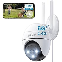 Outdoor Camera IeGeek 5MP Security Camera Wireless Outdoor, Solar