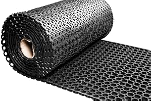 VIVOL Alfombrilla de goma para anillos, 80 cm de ancho, rollo por metro, máx. 1000 cm de largo