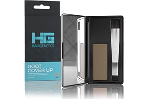 Hair Genetics® Haarwurzel Cover Up Verstecken Sie Ihre grauen Haarwurzeln Fortschrittlicher schnelle einfach professionell natürlich wirkende Ergebnisse in Sekunden Root Touch Up Powder (Hellbraun)