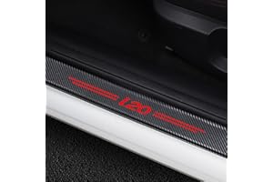 SYMILOV 4 Pcs Car Door Sill Protector, for Hyun-dai i20, Anti Scratch Carbon Fiber Car Door Edge Door Entry Guard Stickers Styling Accessories,Red