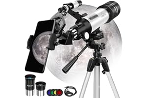 MAXLAPTER Telescopes for Astronomy for Kids and Teenager Beginners, 400/70mm, Portable Equipped with Tripod, Smartphone Adapter