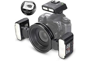 Meike MK-MT24II 2,4 G Macro Gros plan Lite Flash pour appareil photo reflex numérique Canon EF-Mount RF-Mount