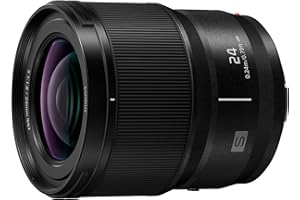Panasonic LUMIX S S-S24E lightweight 24mm f/1.8 lens for S series Lumix cameras Black