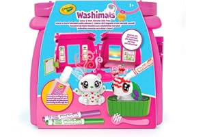 CRAYOLA Washimals Pets - Aktivitätsset Färben, Waschen und Färben mit Welpen, Duftendes Spa-Ambiente,, Empfohlenes Alter: ab 3 Jahren, 74-7475