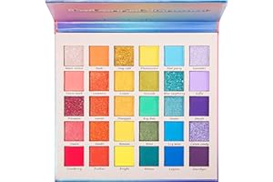 TOLENRE Palette de fards à Paupières 30 Couleurs, Fard à Paupières Couleurs Vives, Ombres à Paupières Palette Maquillage Yeux Mat Pigmentées, Palette de Poudre de Fard à Paupières à Paillettes Perlées