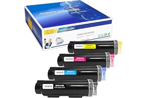 ASEKER Compatible Cartouche de Toner pour Xerox Phaser 6510 6510DN 6510DNI 6510DNM 6510N WorkCentre 6515 6515DN 6515DNI 6515DNM 6515N Imprimante 5500 Pages pour BK 4300 Pages pour C M Y (BK/C/M/Y)