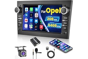 Inefala 2+64G Autoradio Android 13 para Opel Corsa Astra Antara Vivaro Meriva Vectra Radio Coche con Pantalla de 7 Pulgadas con Mirror Link/BT/Navegación GPS/Cámara de Respaldo