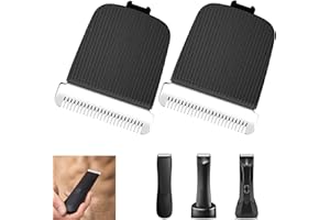 JIANCENGYB 2Pcs Ersatzmesser Ersatzklingen für Manscaped Keramikklingen Elektrische Haarschneideklingen Kompatibel mit Manscaped The Lawn Mower 2.0 3.0 4.0 Trimmer für den Persönlichen Rasierer