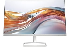HP 524sw Monitor, Schermo da 23.8" FHD IPS Antiriflesso, Tecnologia Eye Ease, Tempo Risposta 5 ms GtG Overdrive, Risoluzione 1920 x 1080, Software Display Center, HDMI, Bianco