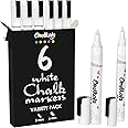 STATIONERY ISLAND Stylo Craie Tableau Noir Effaçable Blanc 3mm - Lot De 4 Marqueurs Craie Verre