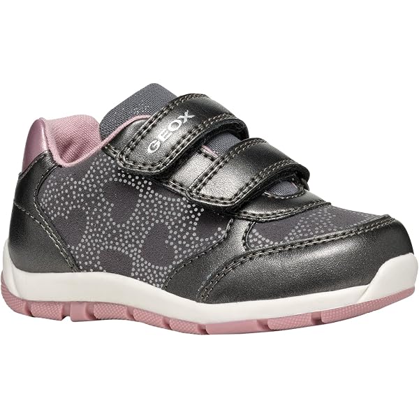 Scarpe Geox Biglia Girl C – Sneaker Mid-cut Per Bimba 0-24 Mesi, Pelle, Suola Traspirante, Flessibile