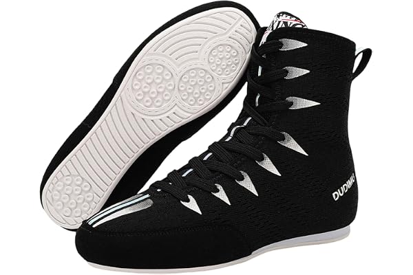 Serenitison Chaussures de Boxe pour Enfants,Chaussures de Lutte Respirantes pour Jeunes,Adolescents Adultes Professionnelles Boxing Shoe,Gym Squat Soulevé de Terre Chaussures d'haltérophilie