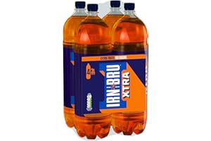 IRN-BRU XTRA Taste No Sugar & Low Calorie with XTRA Taste, Refreshingly Fizzy Soft Drink - 4 x 2L Bottles