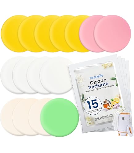 SereneLife Sèche-Chauffe Serviettes De Luxe - Support Parfumé, Arrêt Auto, Bambou & ABS