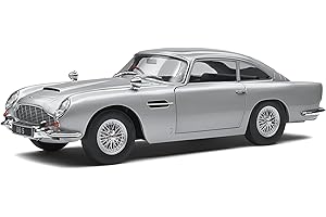 solido S1807101 Aston Martin DB5-Silver Birch Auto in miniatura da collezione, scala 1:18 1964, argento