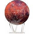 GLOBE DADDY Mars Globe 6 Inch Diameter with Acrylic Base for Science, Office Decoration, Unique Gift Item, Planet Toy, Showpiece - Mars Crater Names Included
