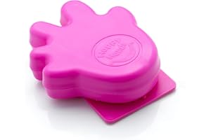 CARDEA SOLUTIONS Happy Hands Anti Slam Child Door Safety Finger Trap Stoppers - No Tools Required for Install - Pink (2 Pack)