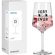 RITZENHOFF 8171012 Cocktail-Glas 500 Ml, Serie Sprüche, Mit Lustigem