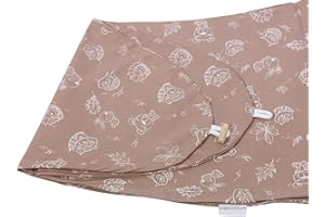 HOBEA-Germany Funda de Almohada de Lactancia para Cojines de Lactancia 190cm diseños (Habitante del Bosque - Cappuccino)