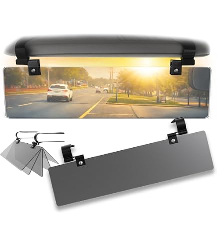 Carpoint Glare Reducer Sun Visor Extension - Dark Tinted Perspex Visor