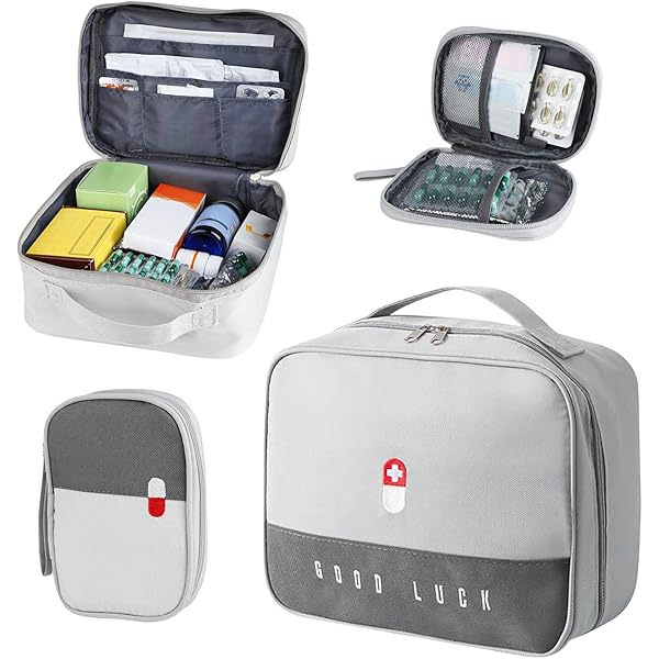 Trousse De Secours Vide 14L - Pharmacie Voyage - Tissu Oxford Imperméable - Bandoulière Réglable