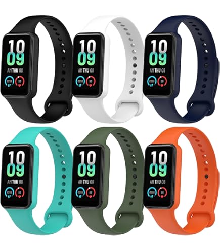 TFixol Bracelet De Remplacement En TPU Vibrant Pour Mi Band 7 Bracelet De Sport Durable Confortable Et Respirant En Plusieurs Couleurs