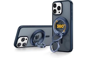 SYNCWIRE Uchwyt na telefon MagSafe, obracany o 360°, magnetyczny uchwyt na telefon komórkowy, dwustronne magnesy, podpórka pierścieniowa, kompatybilna z iPhone 17, 16, 15, 14, 13, 12 Pro Max, MagSafe