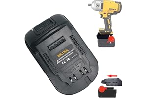 URUN Battery Adapter Converter for Milwaukee to Dewalt Battery，for Milwaukee M18 18V Lithium Battery Convert to Dewalt 20V Lithium Battery Convert for Dewalt 20V Cordless Power Tool Use…
