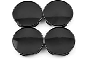 ‎RHINOTUNING RhinoTuning 4 Stück Satz 69mm Nabendeckel OD 69mm ID 64mm Radkappen Radnabendeckel Nabenabdeckung Kompatibel mit MS Motorsport für 36136783536 36136768640 36131095361 (Schwarz)