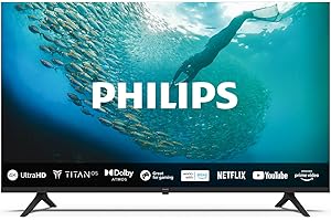 Philips 50PUS7009 4K LED Smart TV - 50 Inch Display with Pixel Precise Ultra HD Titan OS Platform and Dolby Atmos Sound, Works with Alexa and Google Voice Assistant - Black