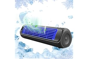 PEOSAARD 12.3 Ventilateurs de tour Oscillant silencieux, 3 vitesses ventilateur de refroidissement pour la chambre, ventilateur de plancher horizontal / vertical, ventilateur sans lame pour chambre à coucher